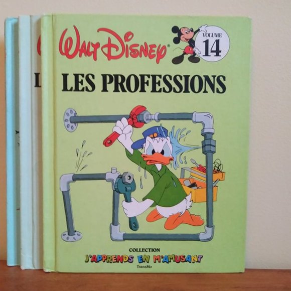 French Walt Disney Vintage Books, Cinderella, Mickey Mouse, Donald Duck - Picture 7 of 10
